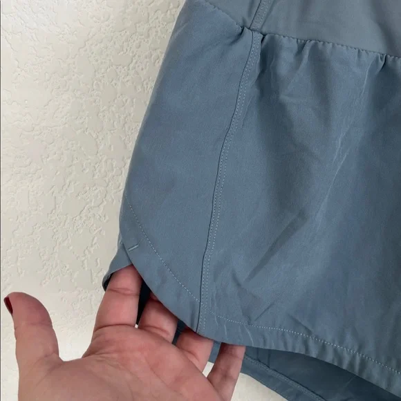 THE GYM PEOPLE High Waisted Running Shorts Quick Dry Mesh Liner Zipper Pockets - Picture 4 of 9